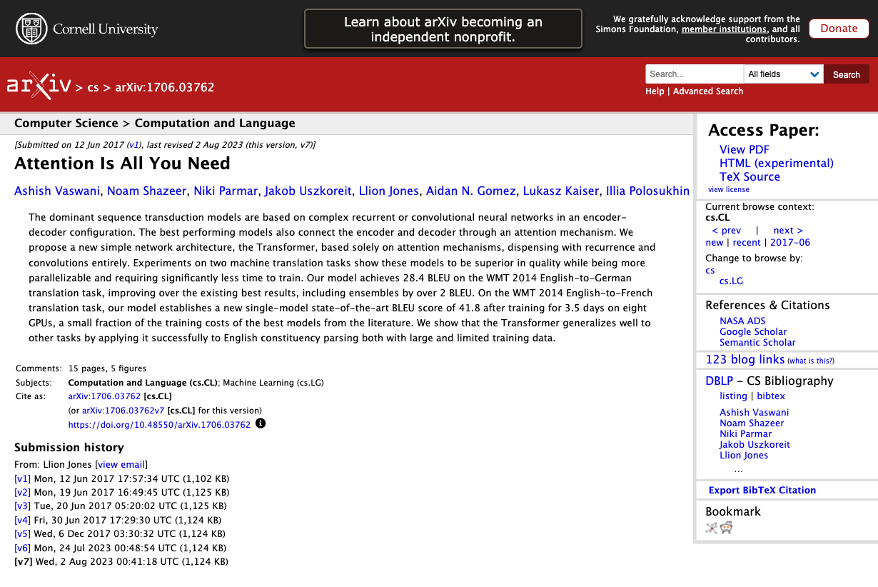 Attention Is All You Need — arXiv