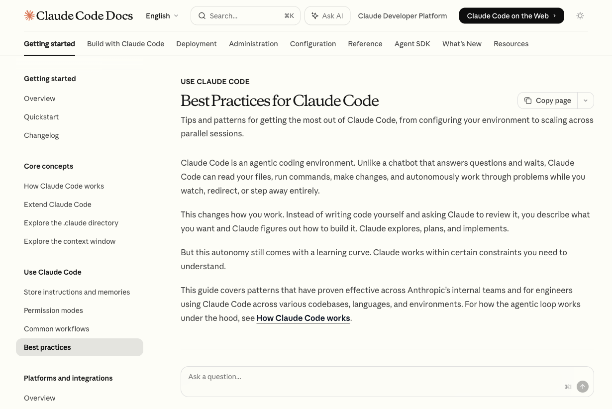 Claude Code Best Practices — Anthropic