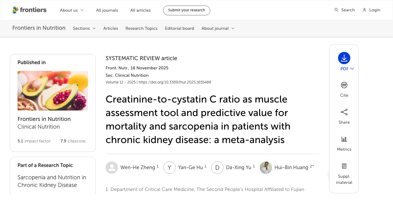 Zheng et al. 2025 Frontiers in Nutrition